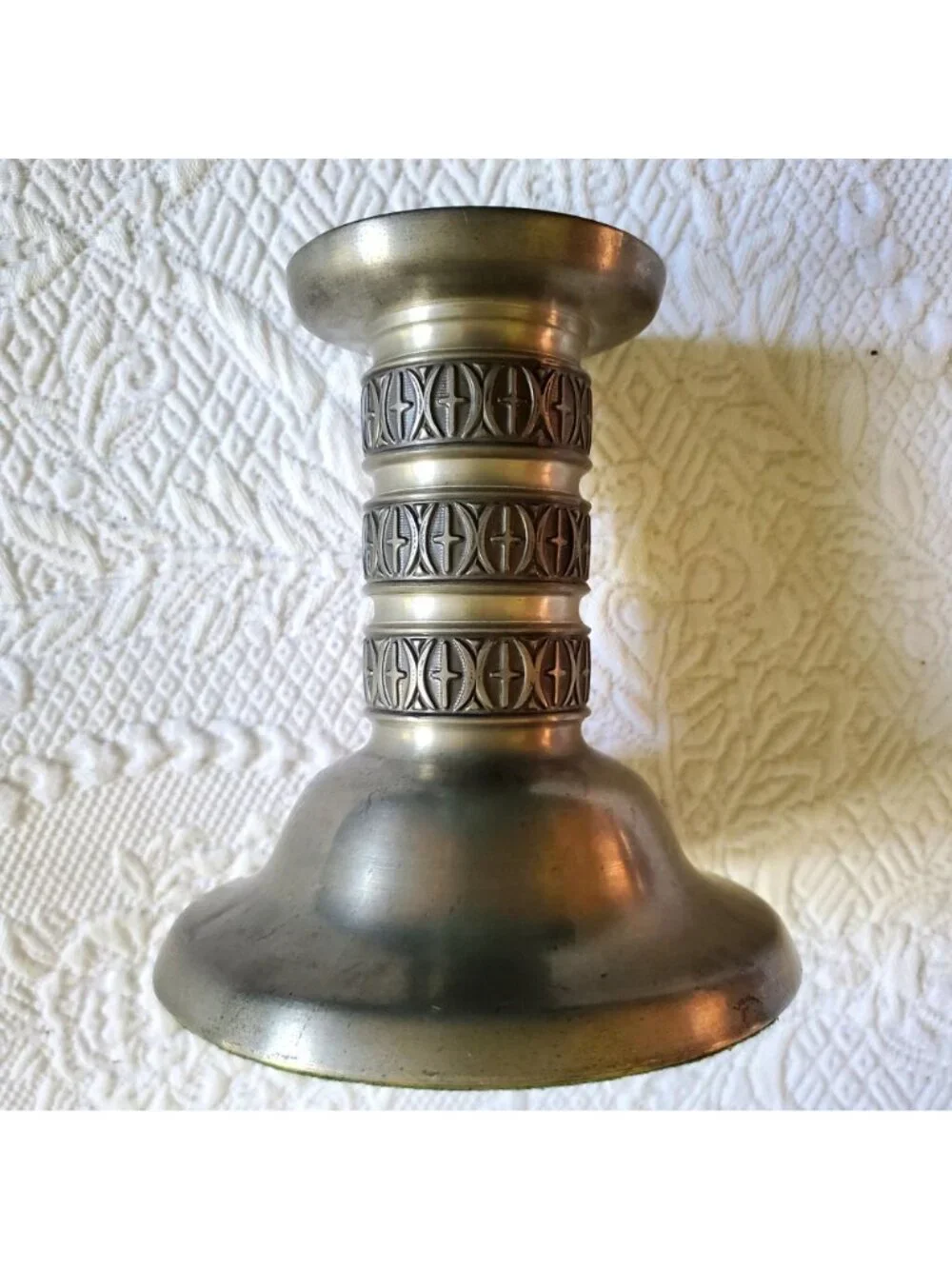 Vtg Haugrud Norwegian Pewter scandinavian 7x6